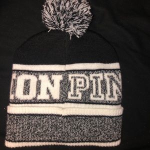 VS Pink Pom Beanie